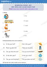 Đề thi học kì 2 Tiếng Anh 2 iLearn Smart Start - Đề số 5